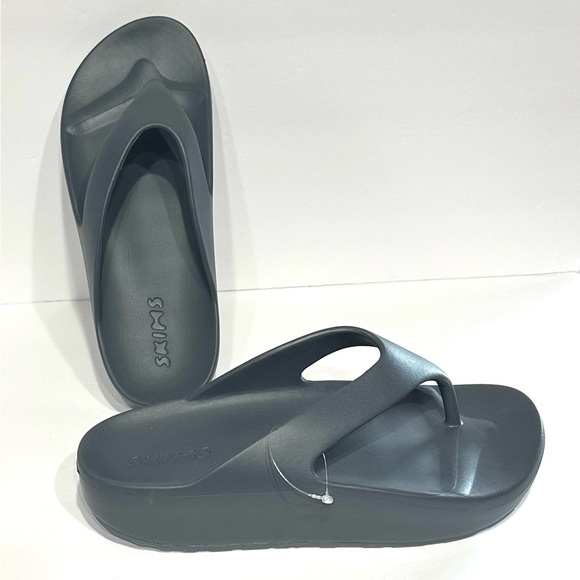 SKIMS Molded Sandal Flip Flop Platform Gunmetal Grey Women's Size 41/10, NWoT - Picture 5 of 16